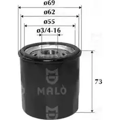 Масляный фильтр MALO 3Y D3Y 1224837366 1510027 изображение 0