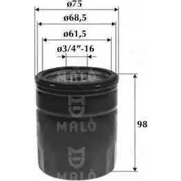 Масляный фильтр MALO 9VS8L7 0 1510066 1224839912 изображение 0