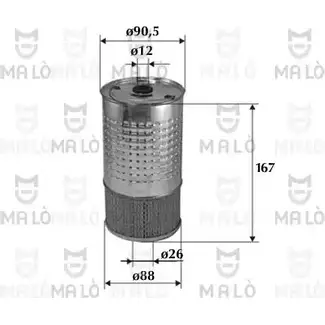 Масляный фильтр MALO 1224841504 Z6FS FX 1510109 изображение 0