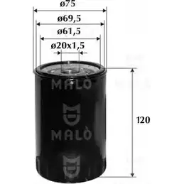 Масляный фильтр MALO 1510146 1 HHCX 1224842790 изображение 0