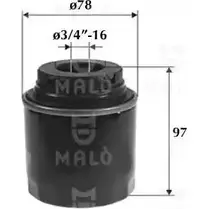 Масляный фильтр MALO 1224844782 1510223 K0OW Q0 изображение 0