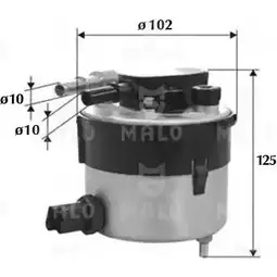 Топливный фильтр MALO VWYB R 1520009 1224845742 изображение 0