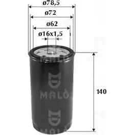 Топливный фильтр MALO G H05HS 1520035 1224846738