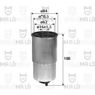 Топливный фильтр MALO T9T F1J 1520042 1224846854 изображение 0