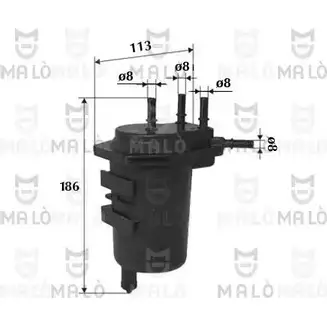 Топливный фильтр MALO 1520096 1224848286 W2A PP