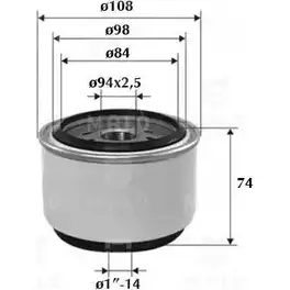 Топливный фильтр MALO FHJE L 1520168 1224849998 изображение 0