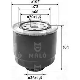 Топливный фильтр MALO UJ TG3M 1520179 1224850114 изображение 0