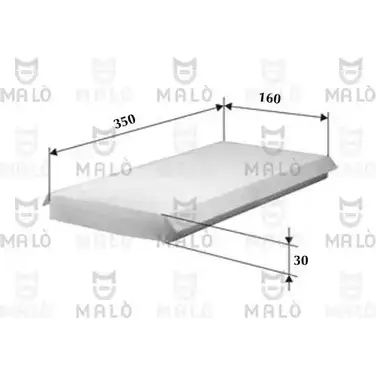 Салонный фильтр MALO VE OS2R 1530371 1224851670
