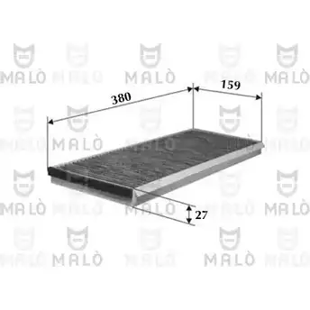 Салонный фильтр MALO 1530522 V V1AVY3 1224851944