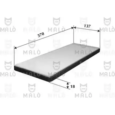 Салонный фильтр MALO 6BW 0S0L 1530601 1224852040 изображение 0