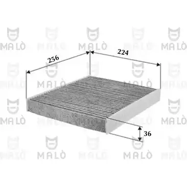 Салонный фильтр MALO K 6CTY 1224853690 1532002
