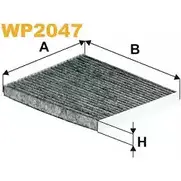 Салонный фильтр WIX FILTERS WP2047 VFYR9O 1225051110 W6MC5 1