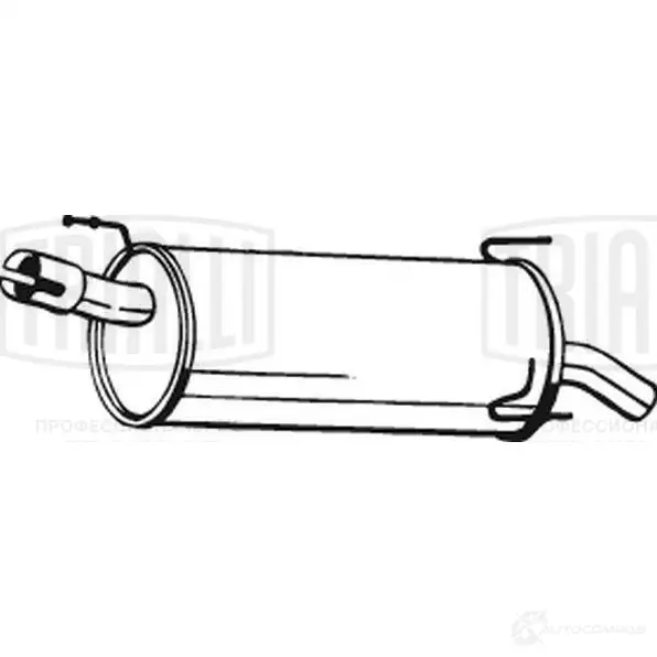Глушитель TRIALLI EMM 2109 I DLOH 1438151474