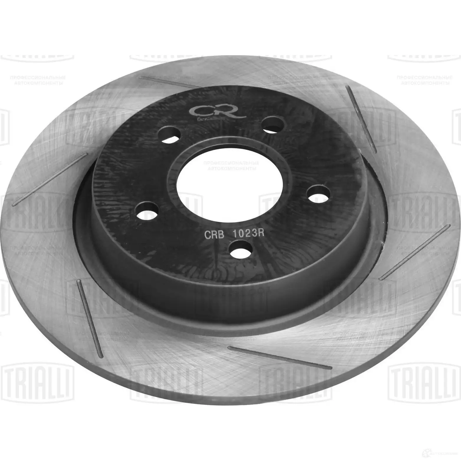 Тормозной диск высокоуглеродистый с технической выточкой и окраской задний TRIALLI crb1023 1425587640 Q XD0W изображение 0