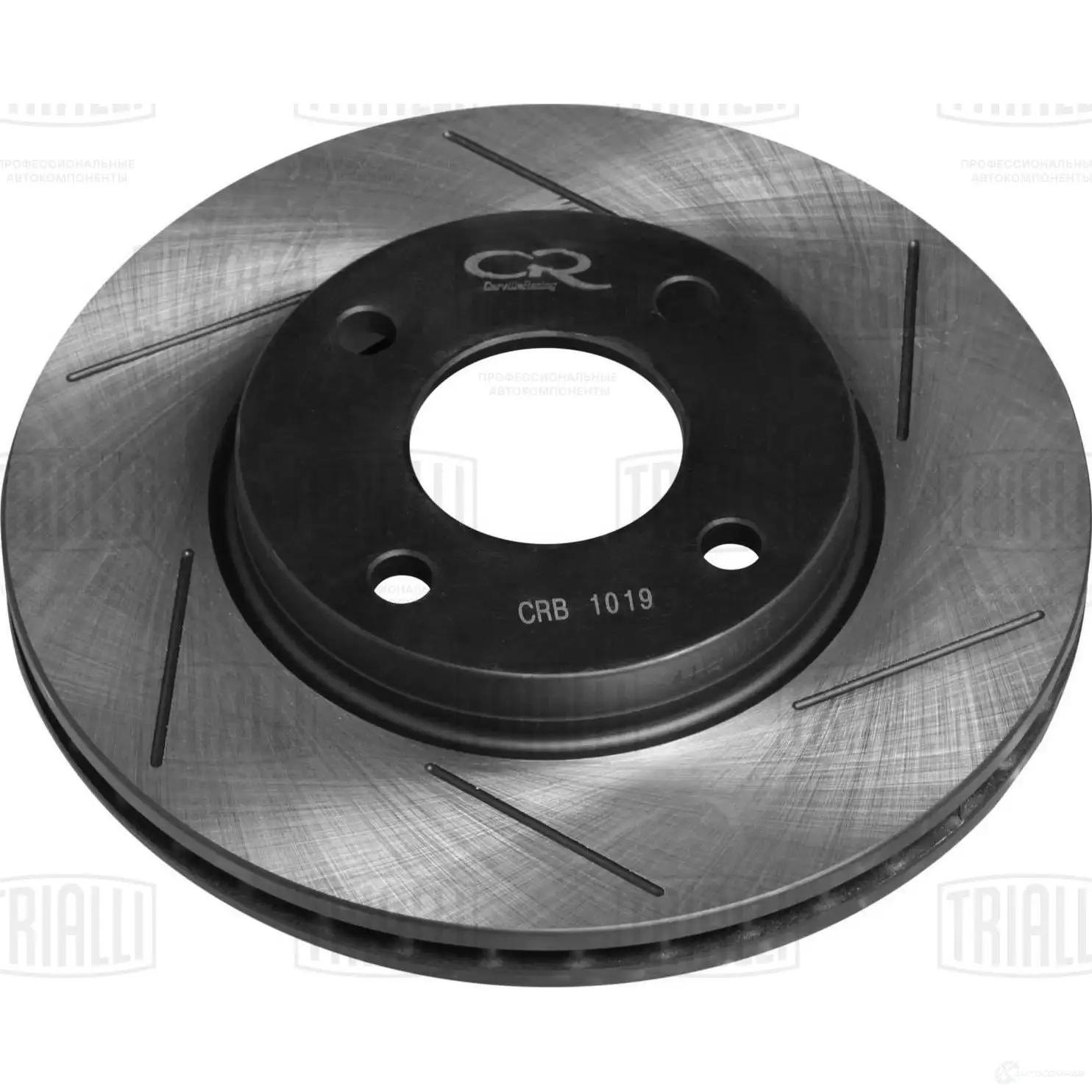 Тормозной диск высокоуглеродистый с технической выточкой и окраской передний левый TRIALLI crb1019 1425587647 Y 0FZA изображение 0