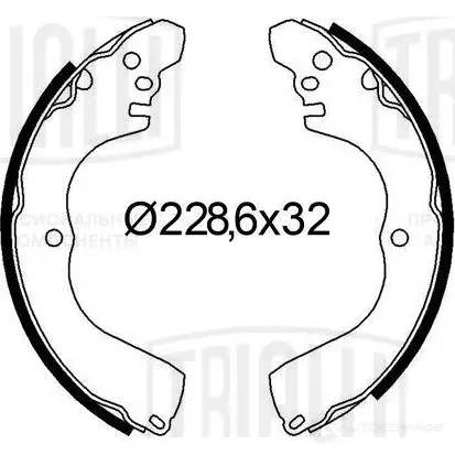 Тормозные колодки TRIALLI GF 4544 7S 8AB 1438151713
