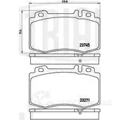 Тормозные колодки дисковые, комплект TRIALLI PF 4276 IG1 RU 1438151842