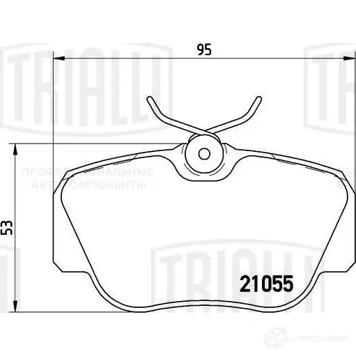 Тормозные колодки дисковые, комплект TRIALLI IYT JP PF 4269 1438151847 изображение 0