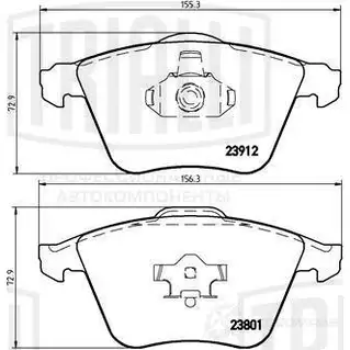 Тормозные колодки дисковые, комплект TRIALLI ULU IU PF 4371 1438151870 изображение 0