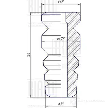 Отбойник амортизатора TRIALLI 1438152256 D2A WR5R BC 0183