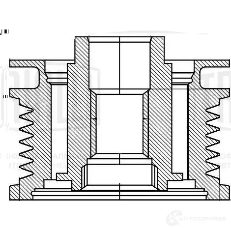 Обгонная муфта генератора TRIALLI 1438152411 cm6730 L 451X