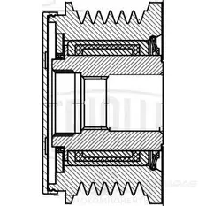 Обгонная муфта генератора TRIALLI 1438152437 cm6728 1 421ZF