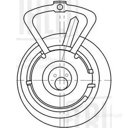 Натяжной ролик ГРМ TRIALLI CM 6052 94D5G SH 1438152504