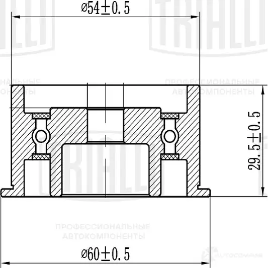 Ролик ГРМ натяжной TRIALLI cm5071 IHDJ H1 1438152599