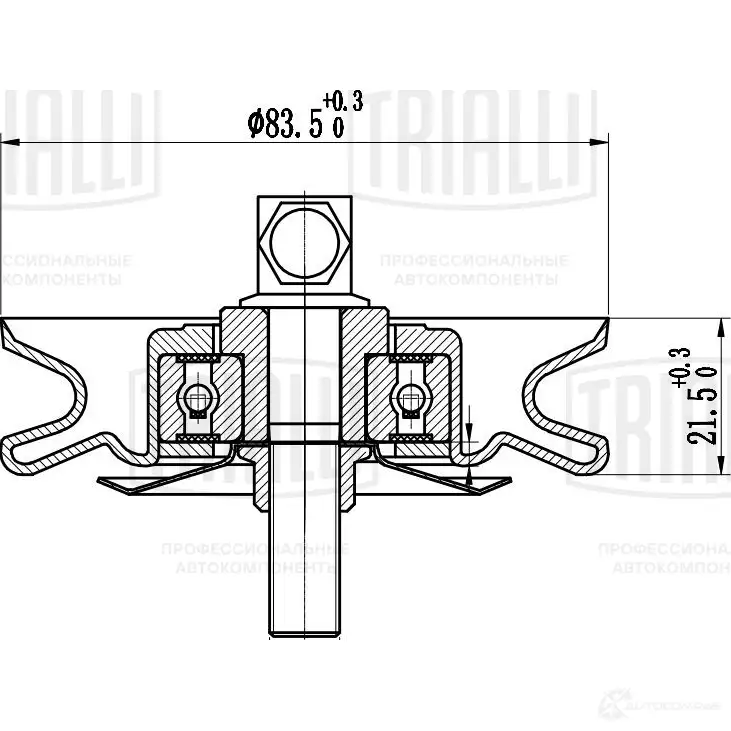 Ролик приводного ремня TRIALLI Z GFNW cm3011 1438152646