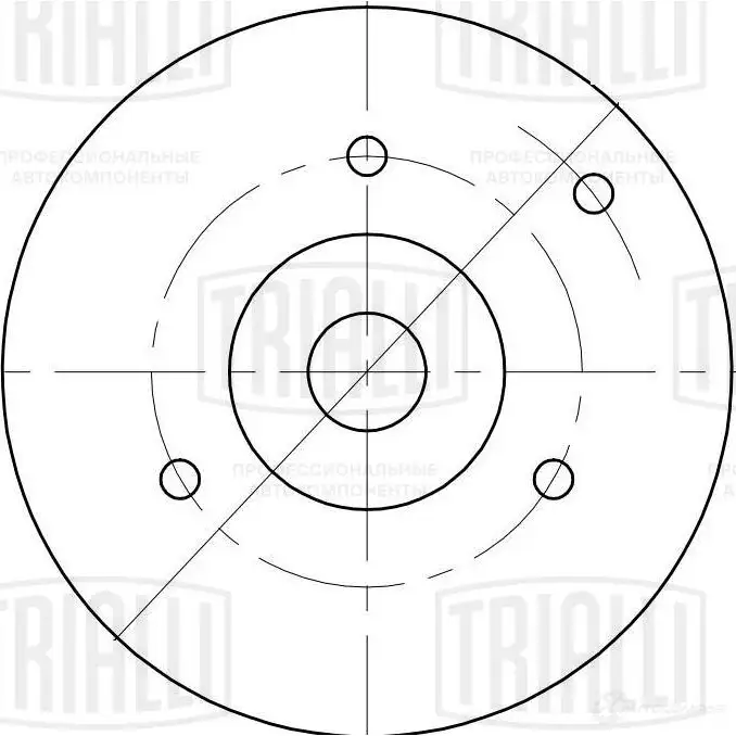 Паразитный ролик приводного ремня TRIALLI 1438152690 9V5I 4 CM 5345 изображение 0