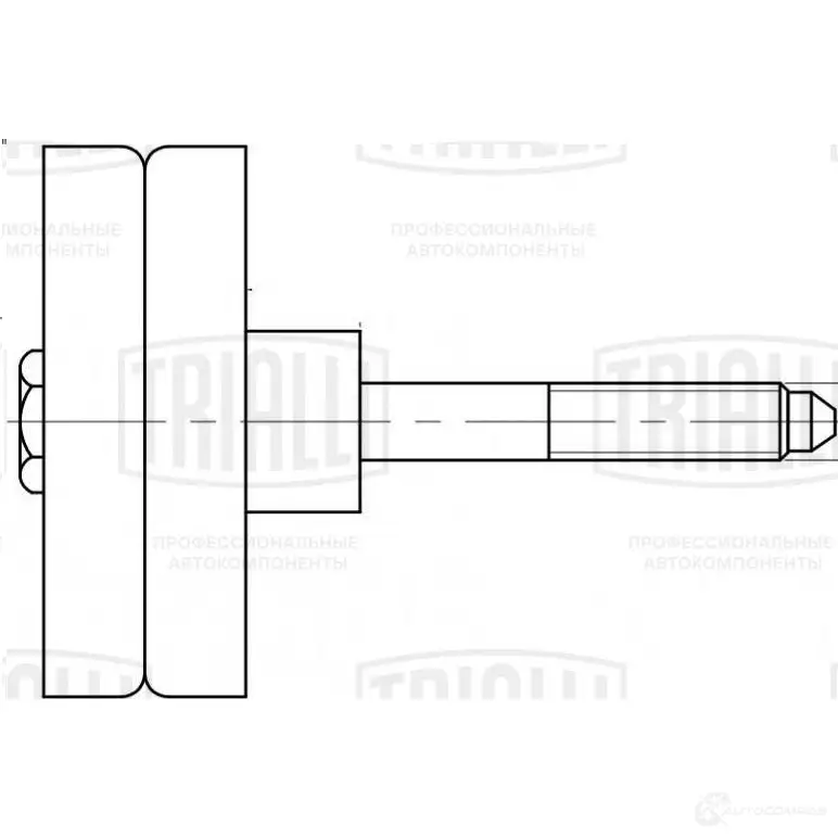 Паразитный ролик приводного ремня TRIALLI CM 5085 CX DM6Z8 1438152813 изображение 0