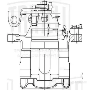 Тормозной суппорт TRIALLI CF 182012 GD WTC7 1438153037 изображение 0