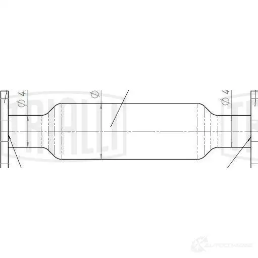 Выхлопная труба глушителя TRIALLI ECP 0512 KCZ XK 1438153069 изображение 0