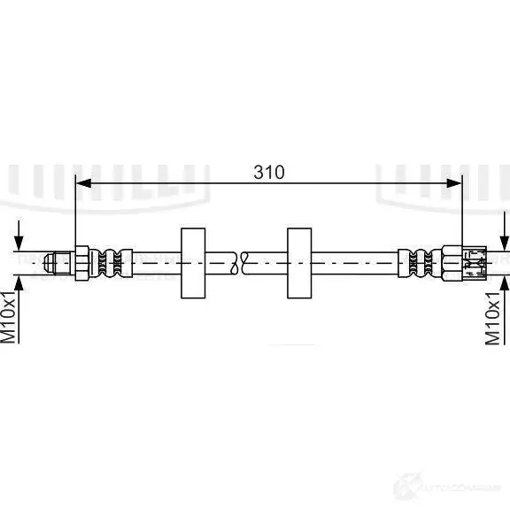 Тормозной шланг TRIALLI 1438153184 G OB9TB BF 4505