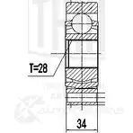 Шрус граната TRIALLI GO 1822 1438153346 VB DXQFS