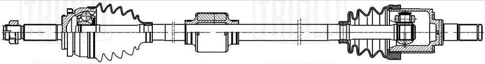 Приводной вал TRIALLI 1440167644 AR 991 5 3X8L изображение 4