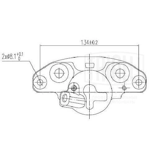 Тормозной суппорт TRIALLI 1438159265 L2O 6H CF 012003 изображение 3