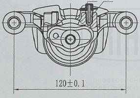 Тормозной суппорт TRIALLI 2ZCNC AA 1440167703 CF 162105 изображение 3