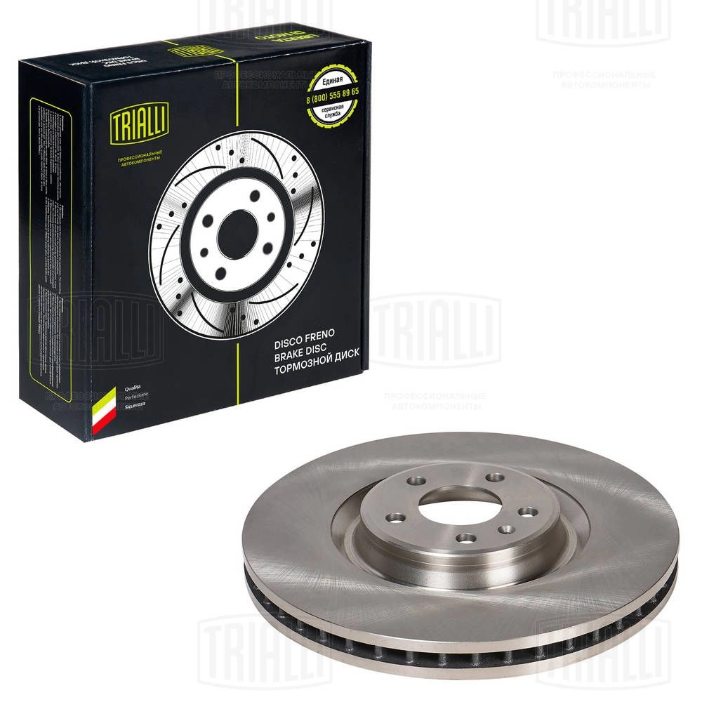 Тормозной диск TRIALLI DF 185107 I QUP6JJ 1440167808 - Изображение 1