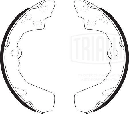 Тормозные колодки TRIALLI GF 4554 1440167985 Z3E PPPC