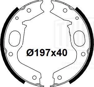 Барабанные колодки TRIALLI GF 4606 1440167998 RVLT4 E6