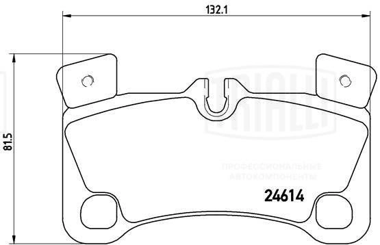 Тормозные колодки дисковые, комплект TRIALLI B20LY 8 PF 4002 1439900921 изображение 2