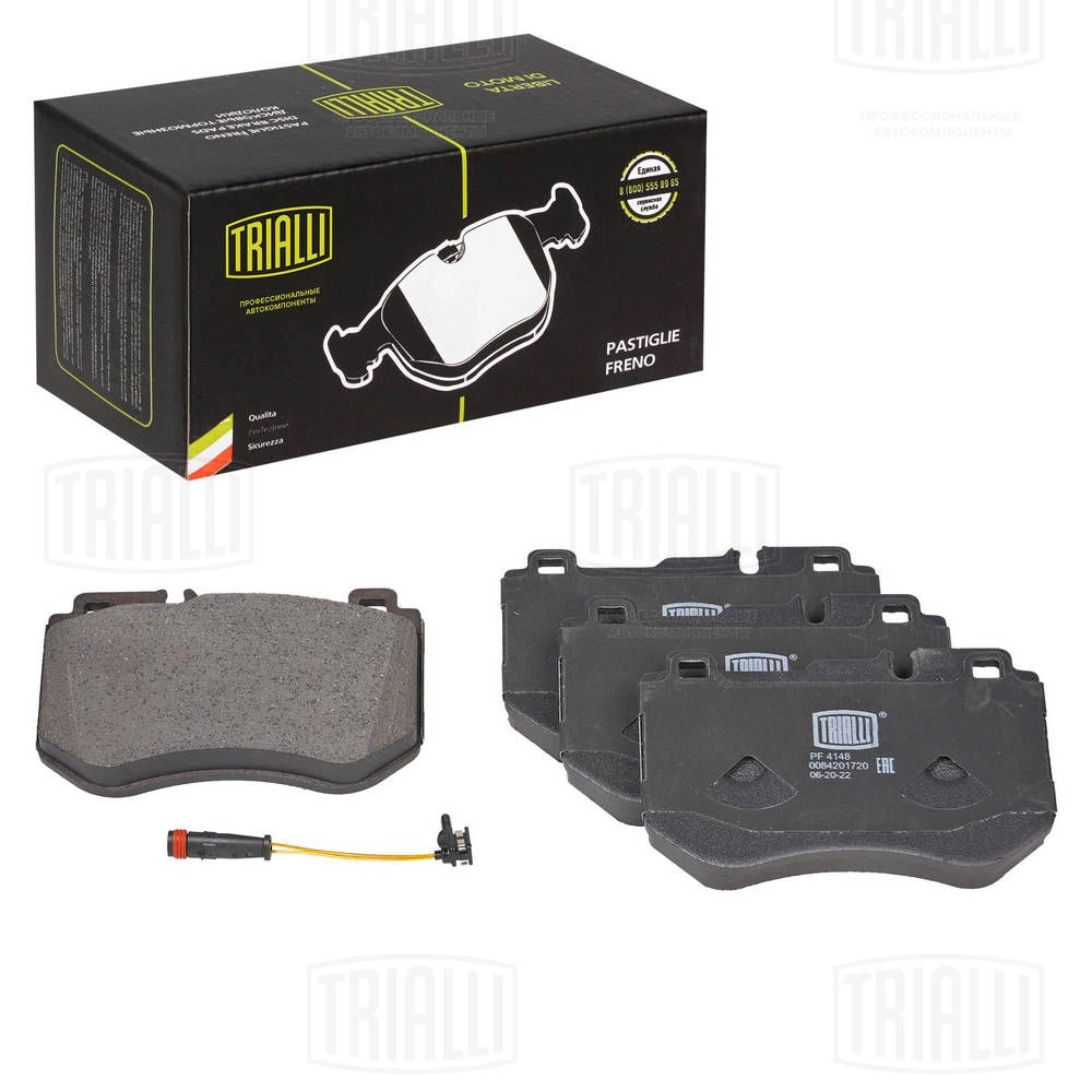 Тормозные колодки дисковые, комплект TRIALLI 1439900952 PF 4148 0UJ 0F изображение 0