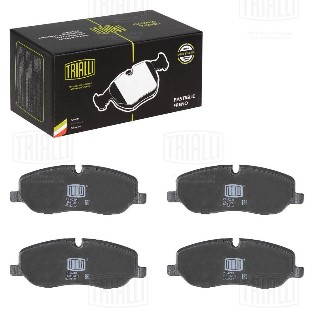 Тормозные колодки дисковые, комплект TRIALLI J38 A5 1439900979 PF 4249 изображение 1