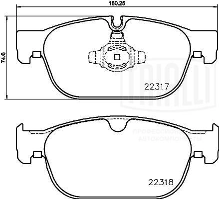 Тормозные колодки дисковые, комплект TRIALLI 1439900998 PF 4345 0 FA980 изображение 0