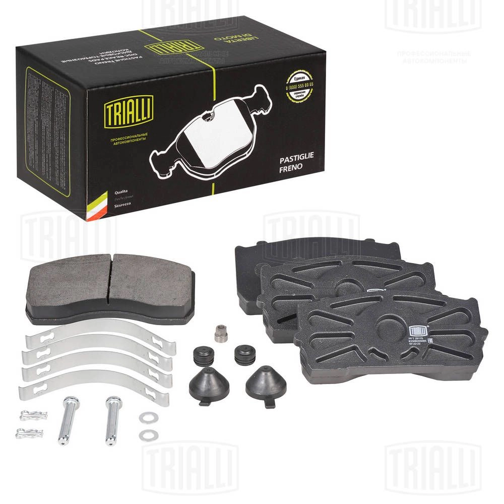 Тормозные колодки дисковые, комплект TRIALLI PFT 29115 1439901029 5D8CY P - Изображение 1