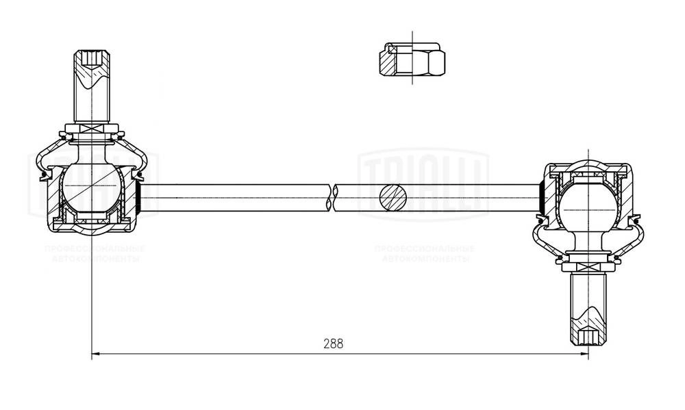 Стойка стабилизатора TRIALLI 1440168228 JZVSP 4 SP 0834 изображение 2