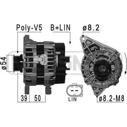 Генератор MESSMER 1226076617 BSPZ1 K AB95 209033 изображение 0