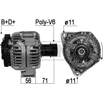 Генератор MESSMER B6IR7 1R61M 2 1226076747 209045