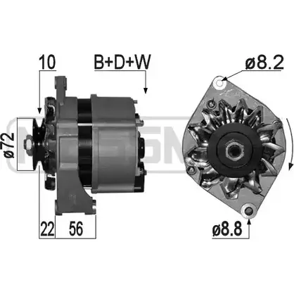 Генератор MESSMER 1226077119 V4TBC W E8UNQ 209090 изображение 0